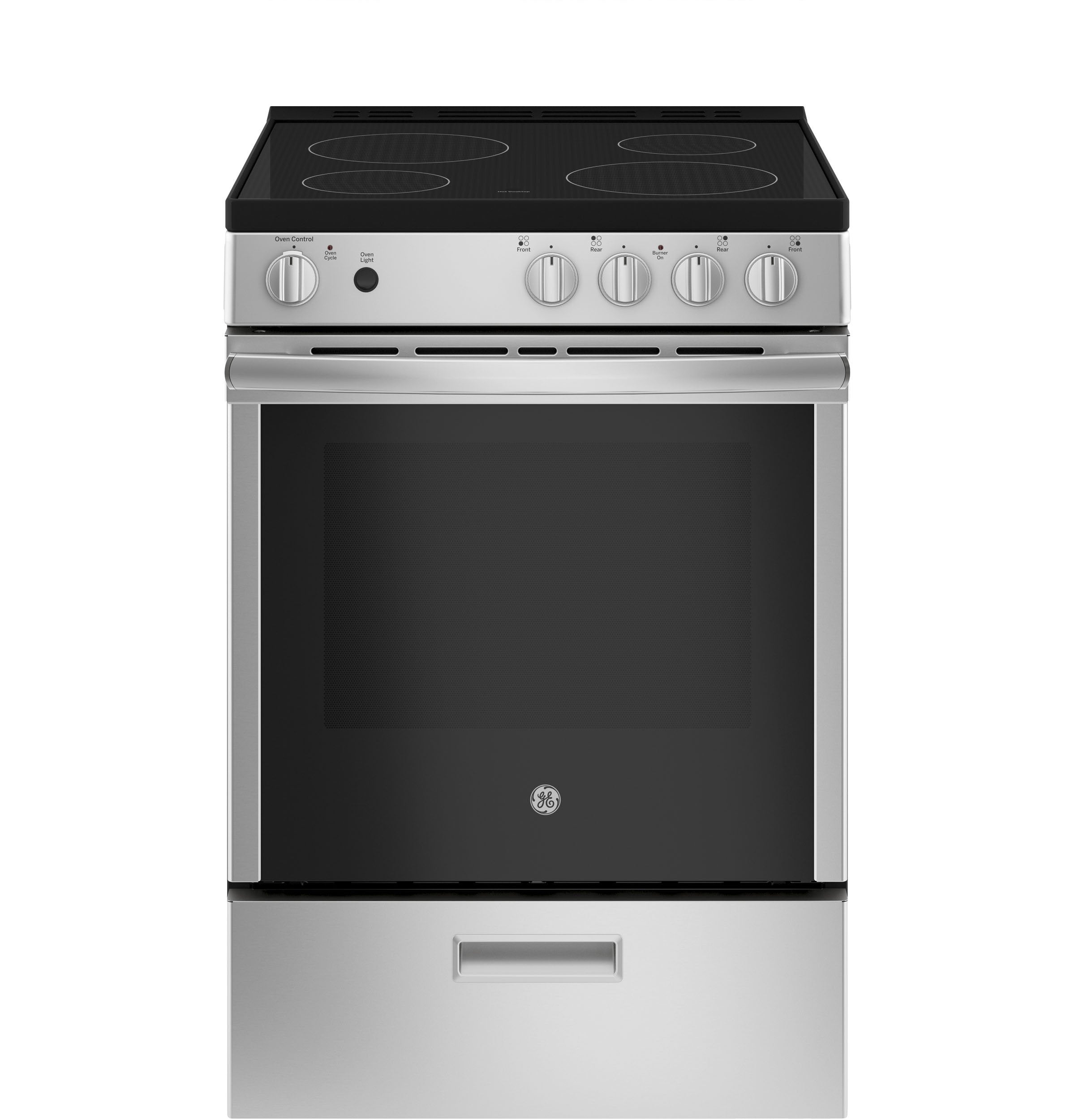 GE 24" Stainless Steel Freestanding Electric Range (2.9 Cu. Ft.) - JCAS640RMSS