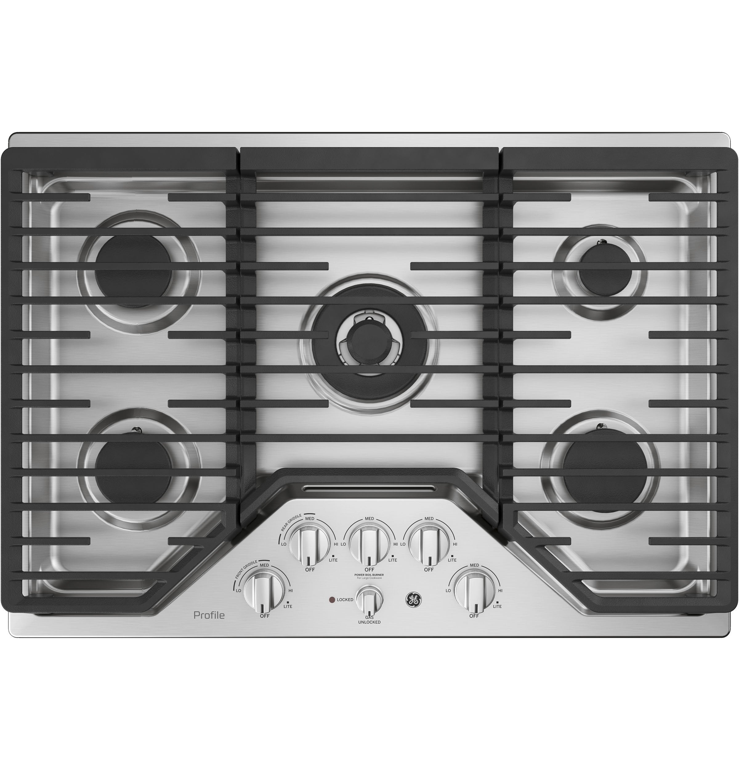 GE Profile Stainless Steel 30" Built-In Gas Cooktop - PGP9030SLSS