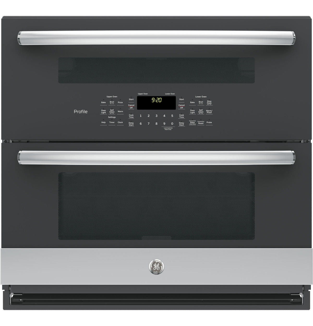 GE Profile Stainless Steel 30" Built-In Twin Flex Convection Wall Oven - PT9200SLSS
