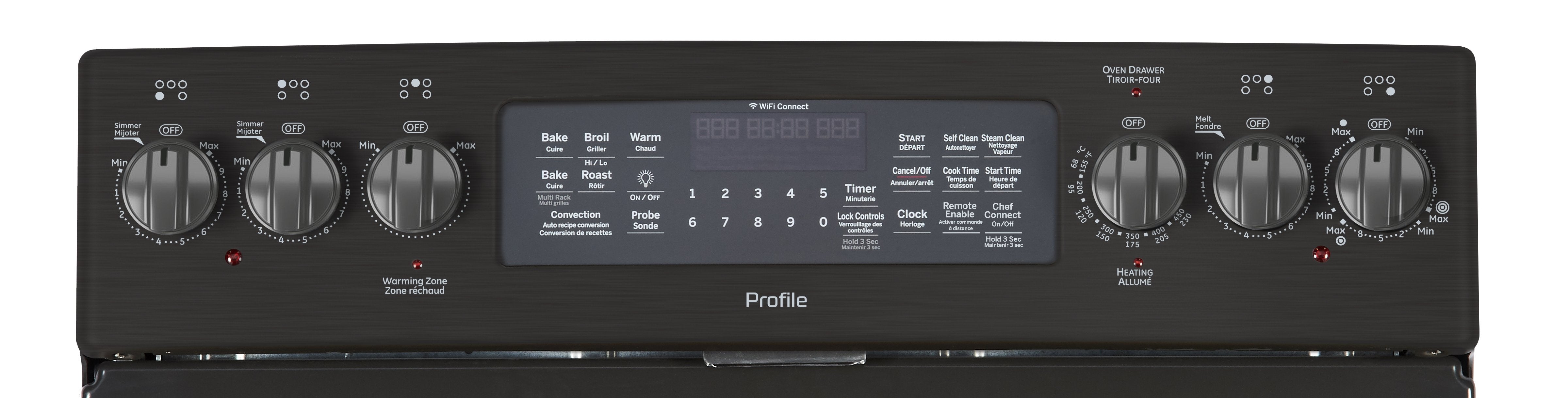GE Profile Black Stainless Steel Freestanding Electric Range (7.2 Cu. Ft.) - PCB987BMTS