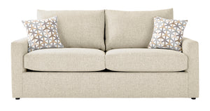 Harper Sofa-lit grand avec matelas en mousse mémoire - crème