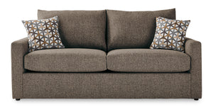 Harper Sofa-lit grand avec matelas en mousse mémoire - brun