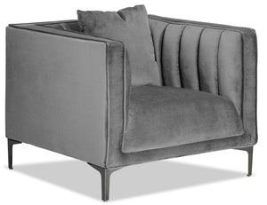Celina Fauteuil – gris pâle