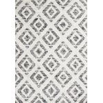 Meridian Diamond Distressed Area Rug - 5' X 8' - Grey