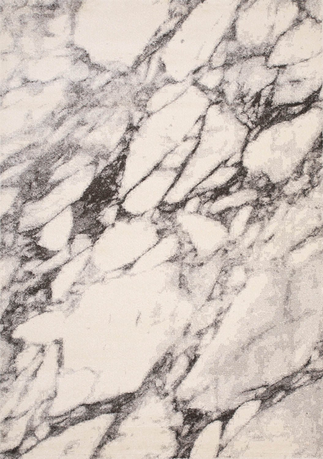 Mirza Marble Profile Area Rug - 8' X 11' - Cream/Grey