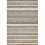 Euclid Indoor/Outdoor Banded Area Rug - 4' X 6' - Grey/Brown