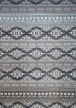 Dais Tribal Area Rug - 8' X 11' - Blue/White