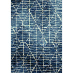 Fiona Geometric Area Rug - 5' X 7' - Blue/White