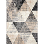Siecle Triangle Shapes Area Rug - 8' X 11' - Cream/Beige