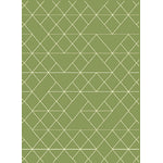 Fiona Geometric Area Rug - 5' X 7' - Green/Cream