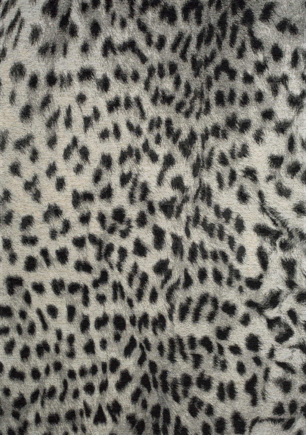 Kathy Leopard Print Area Rug - 5' X 8' - Grey/Black
