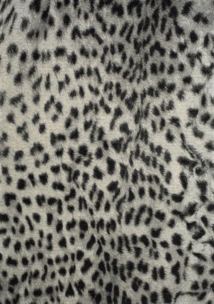 Kathy Leopard Print Area Rug - 5' X 8' - Grey/Black