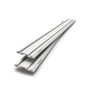 4' Wide Geartrack® Channels (2-pack) - Light Gray Wall Accessory
