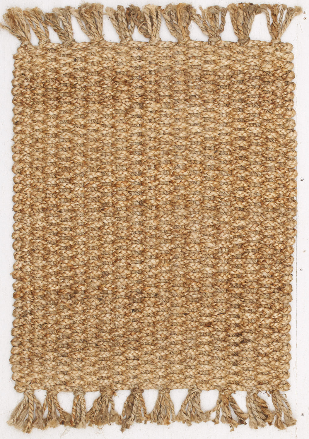 Jute Braided Area Rug - 5' X 8' - Beige