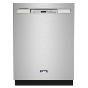 Maytag Lave-vaisselle 24 po avec filtration à puissance double 50 dBA acier inoxydable résistant aux traces de doigts MDB4949SKZ