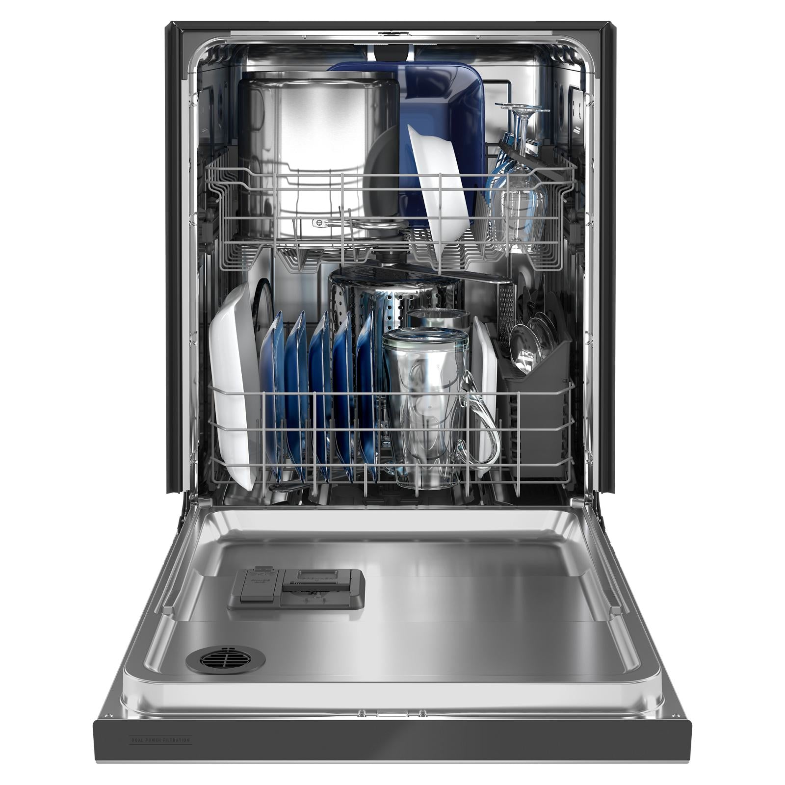 Maytag 24" Fingerprint Resistant Stainless Steel dishwasher with Dual Power filtration (50 dBA) - MDB4949SKZ