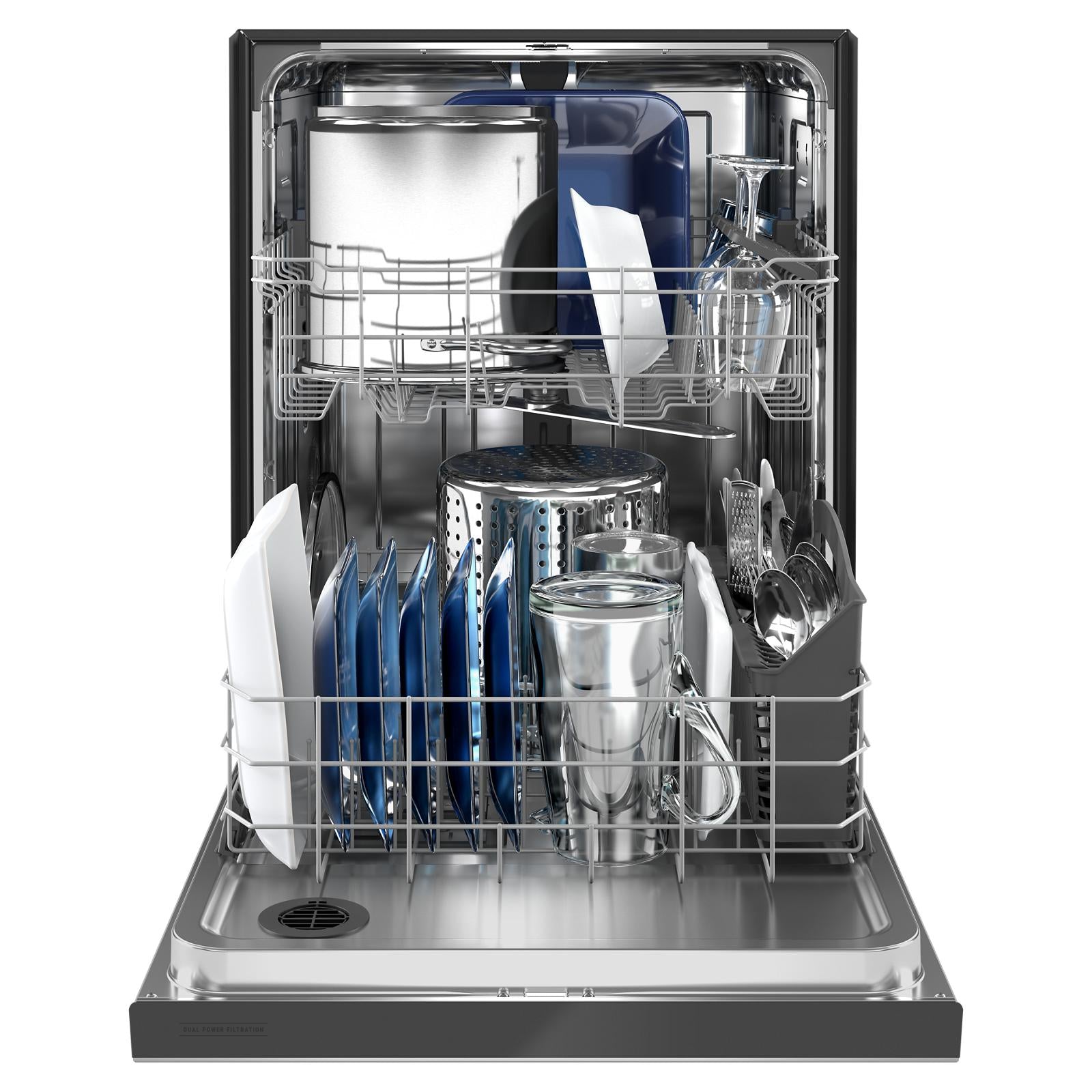 Maytag 24" Fingerprint Resistant Stainless Steel dishwasher with Dual Power filtration (50 dBA) - MDB4949SKZ