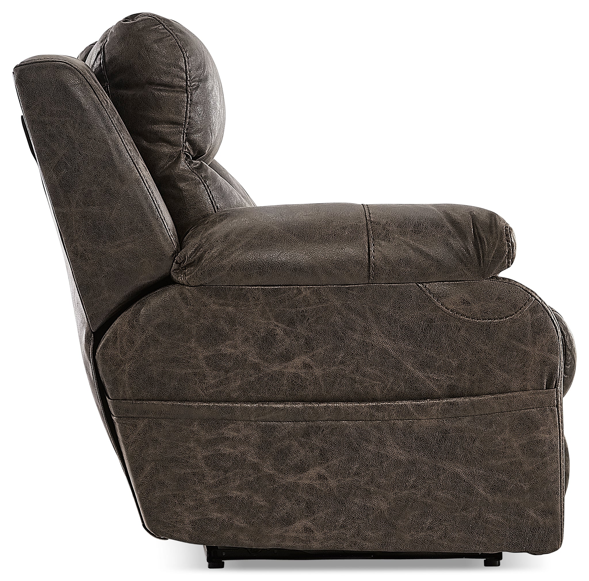 Palmer Power Reclining Loveseat with Storage Console and Heat Massage - Saddle Brown