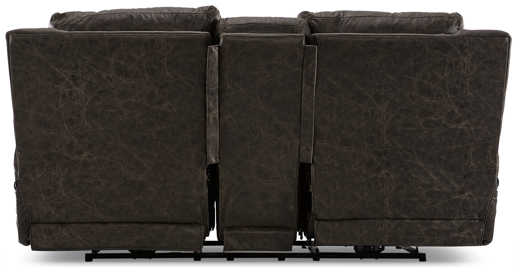 Palmer Power Reclining Loveseat with Storage Console and Heat Massage - Saddle Brown