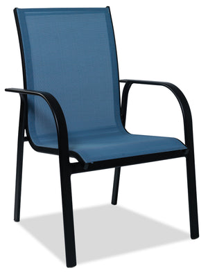 Seabrook Chaise avec bras de jardin - bleu