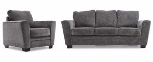 Daisy Ens. sofa et fauteuil - anthracite