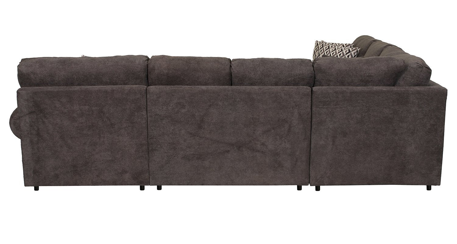 Jupiter 4-Piece Sectional with Right-Facing Chaise - Carbon