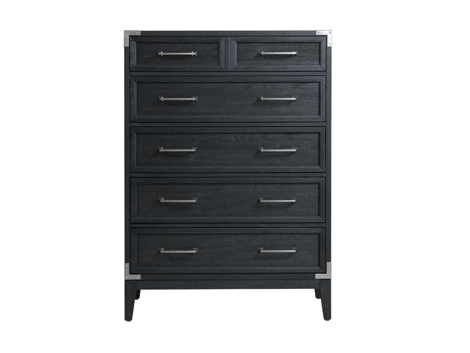 Laguna 5 Drawer Chest - Weathered Oak, Black