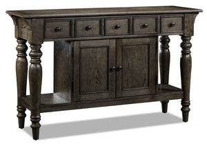 Bilboa Desserte – chêne grillé