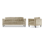 Anthena Sofa and Chair Set - Taupe