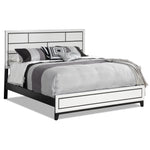 Fog 3-Piece Queen Bed - White, Black