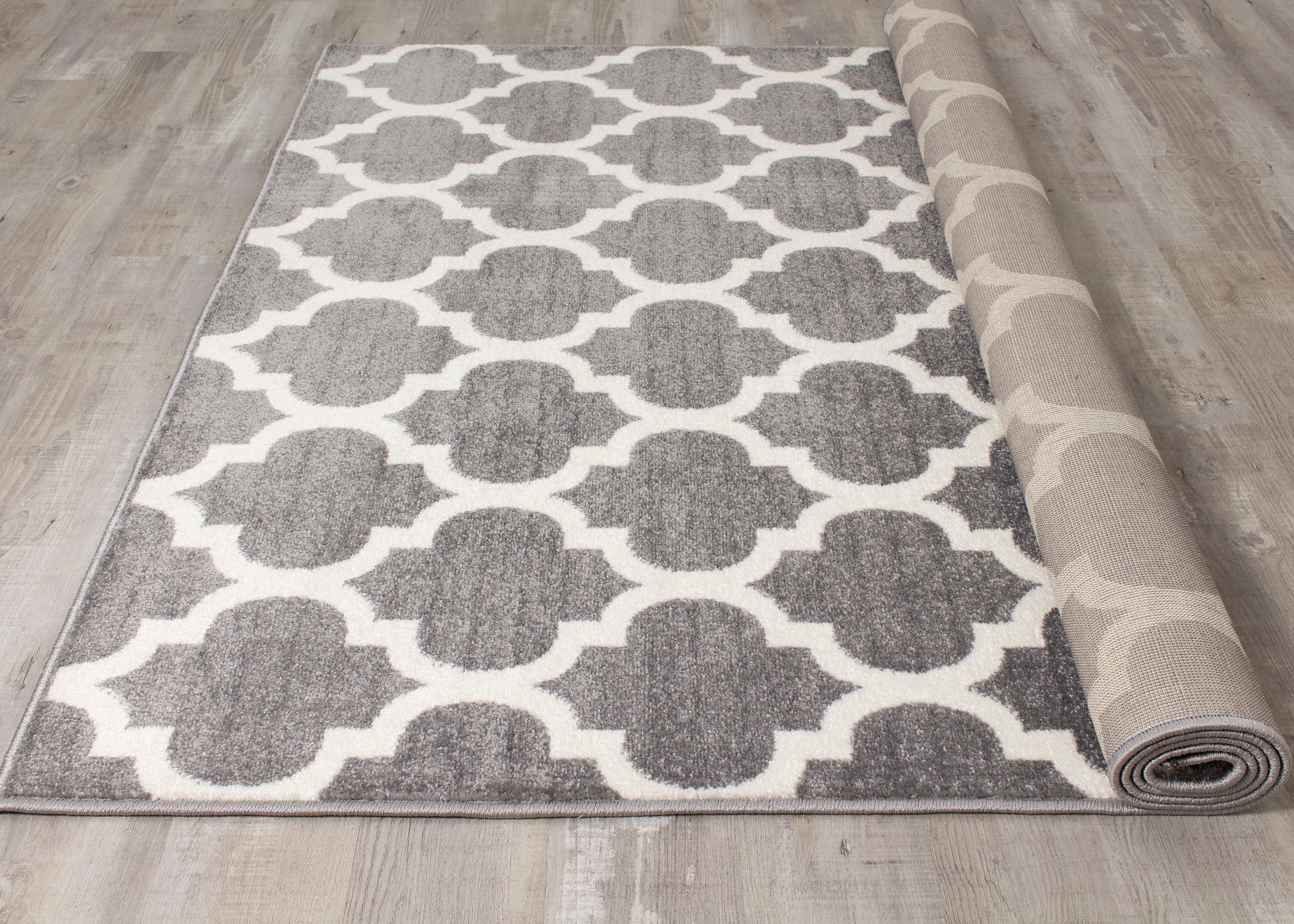 Century 5'3" x 7'7" Area Rug - Grey, Beige