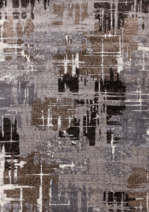 Maya Tapis (5,3 pi X 7,7 pi) – brun grisâtre