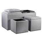 Malmo Ottoman - Light Grey