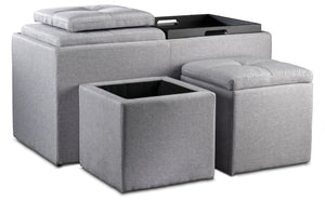 Malmo tabouret - gris pâle