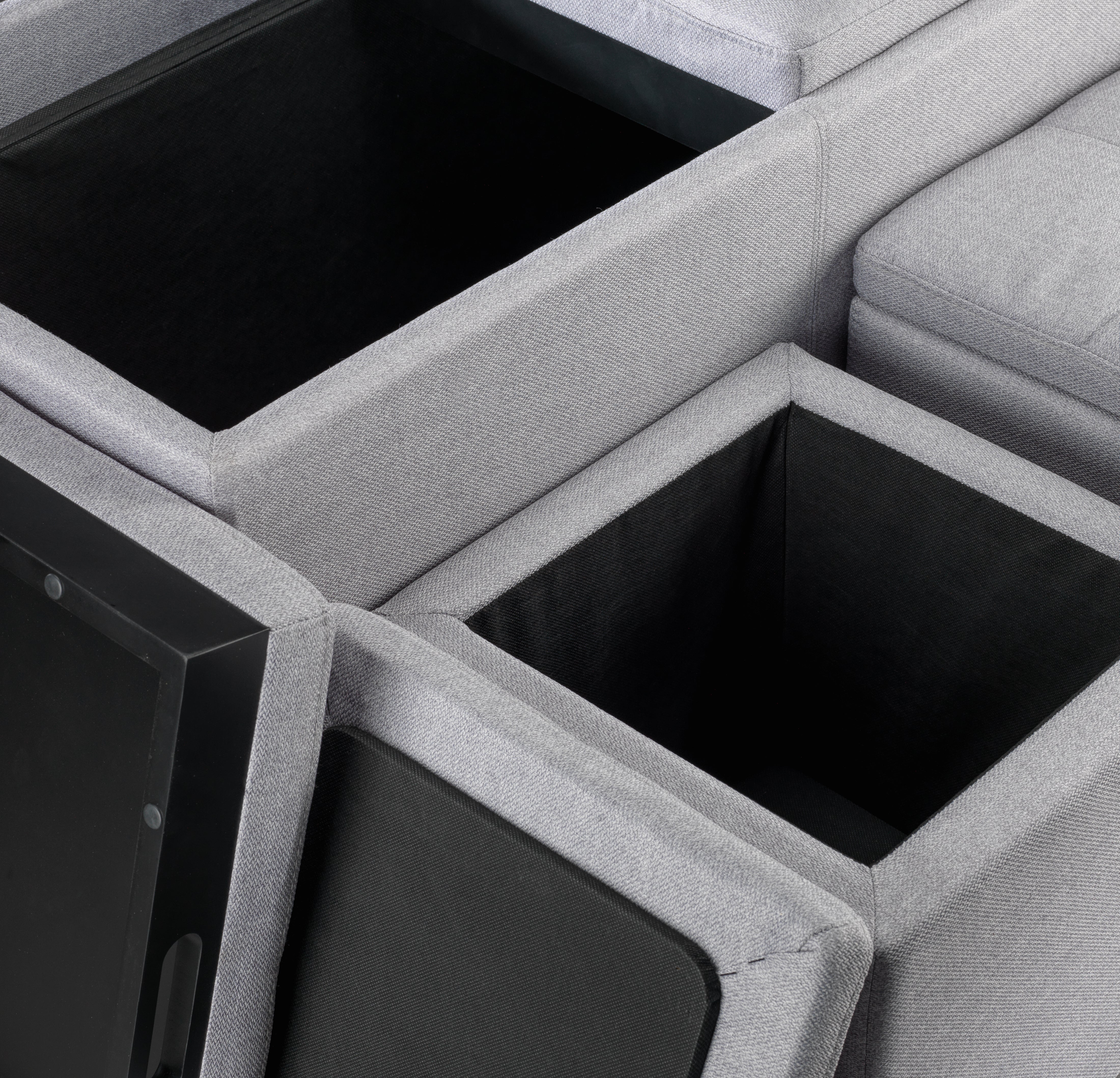 Malmo Ottoman - Light Grey