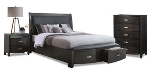 Cinema Chambre à coucher avec rangement 5 mcx grand - anthracite