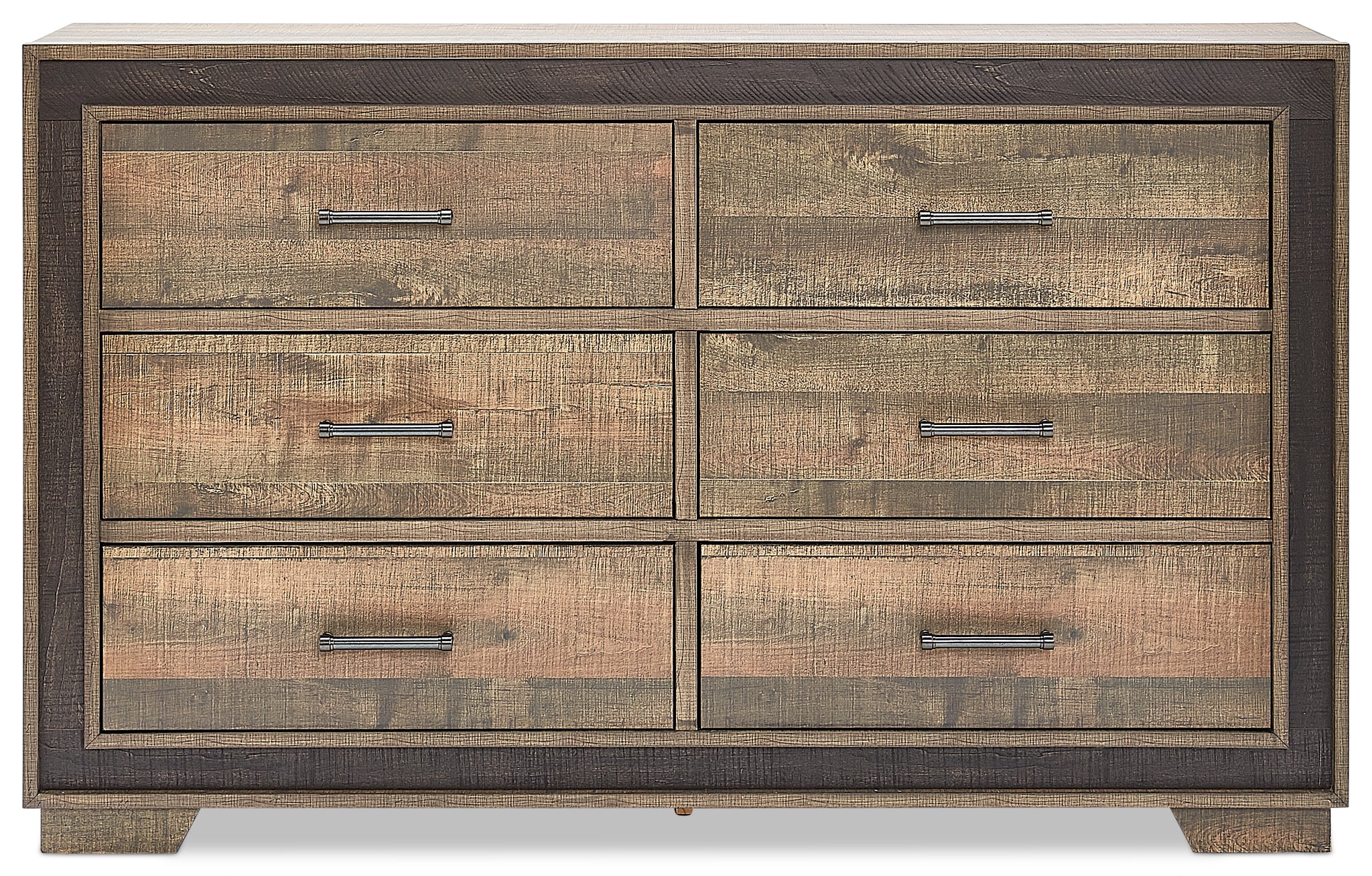 Orlando 6-Drawer Dresser - Weathered Brown
