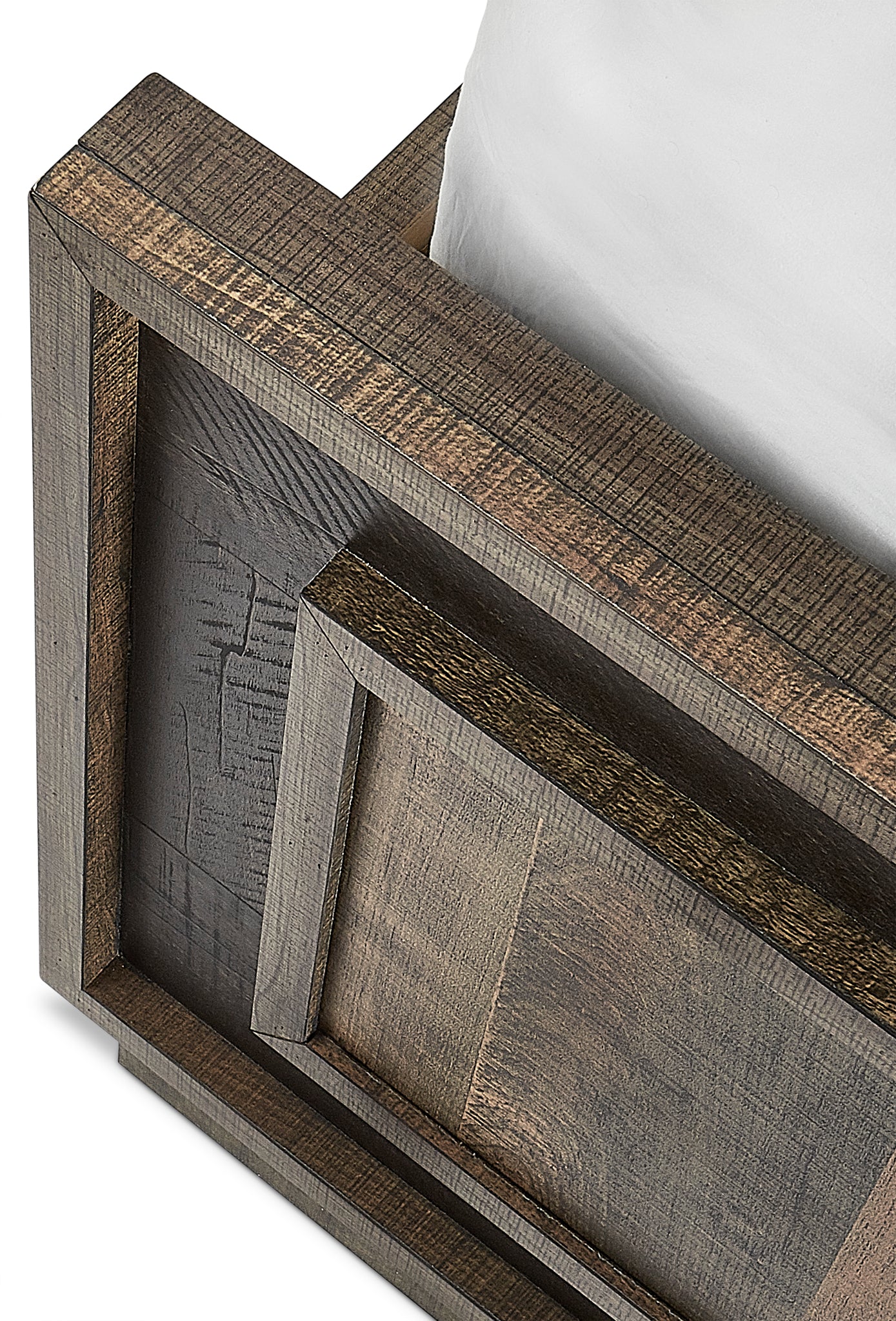 Orlando 3-Piece King Bed - Weathered Brown