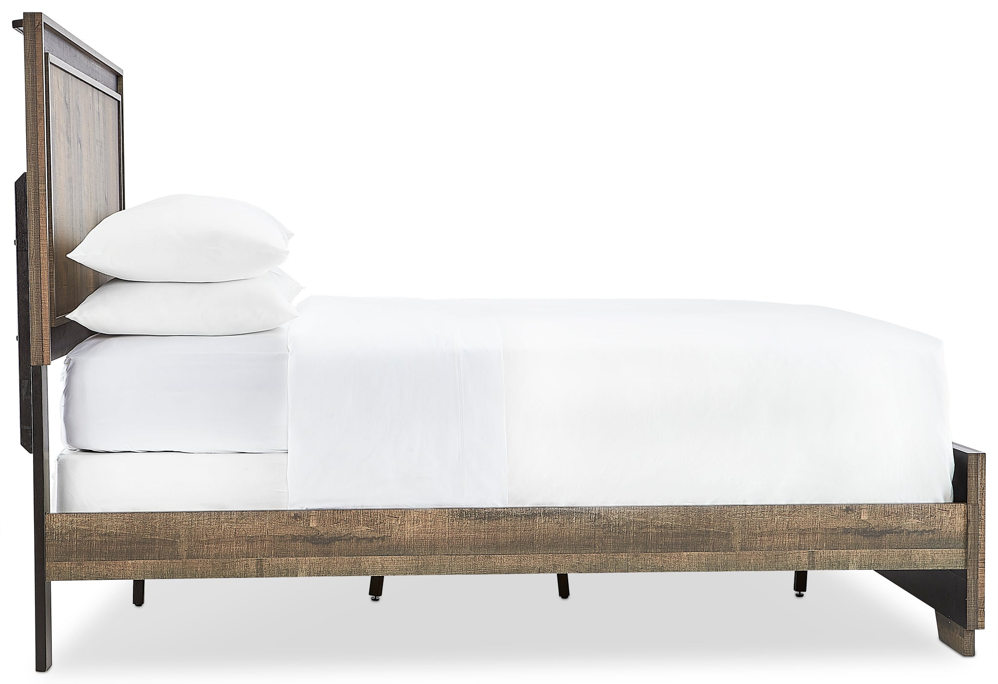 Orlando 3-Piece King Bed - Weathered Brown