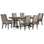 Cleopatra 7-Piece Extendable Dining Set - Oak