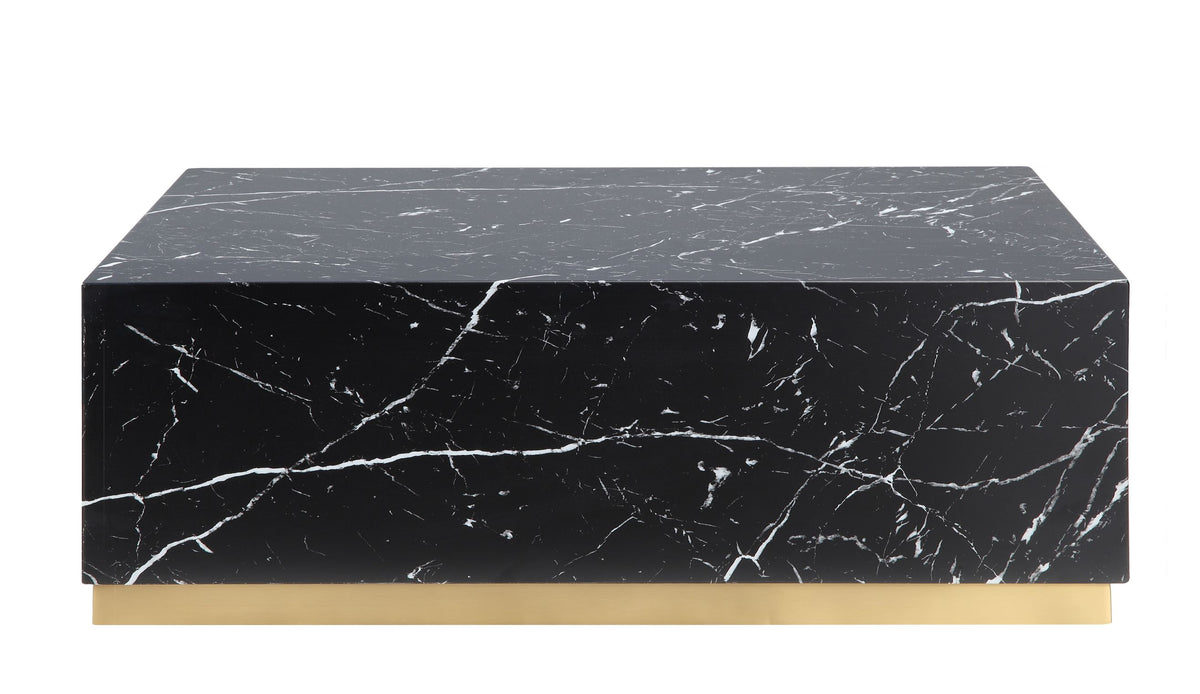 Helios Rectangle Coffee Table - Black and Gold