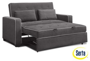 Augustine Sofa avec lit escamotable double – gris