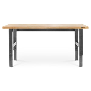 Gladiator Établi en bois franc à hauteur réglable de 6 pi de largeur granite martelé GAWB06HWEG