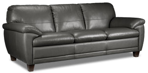 Leonardo Sofa en cuir - gris