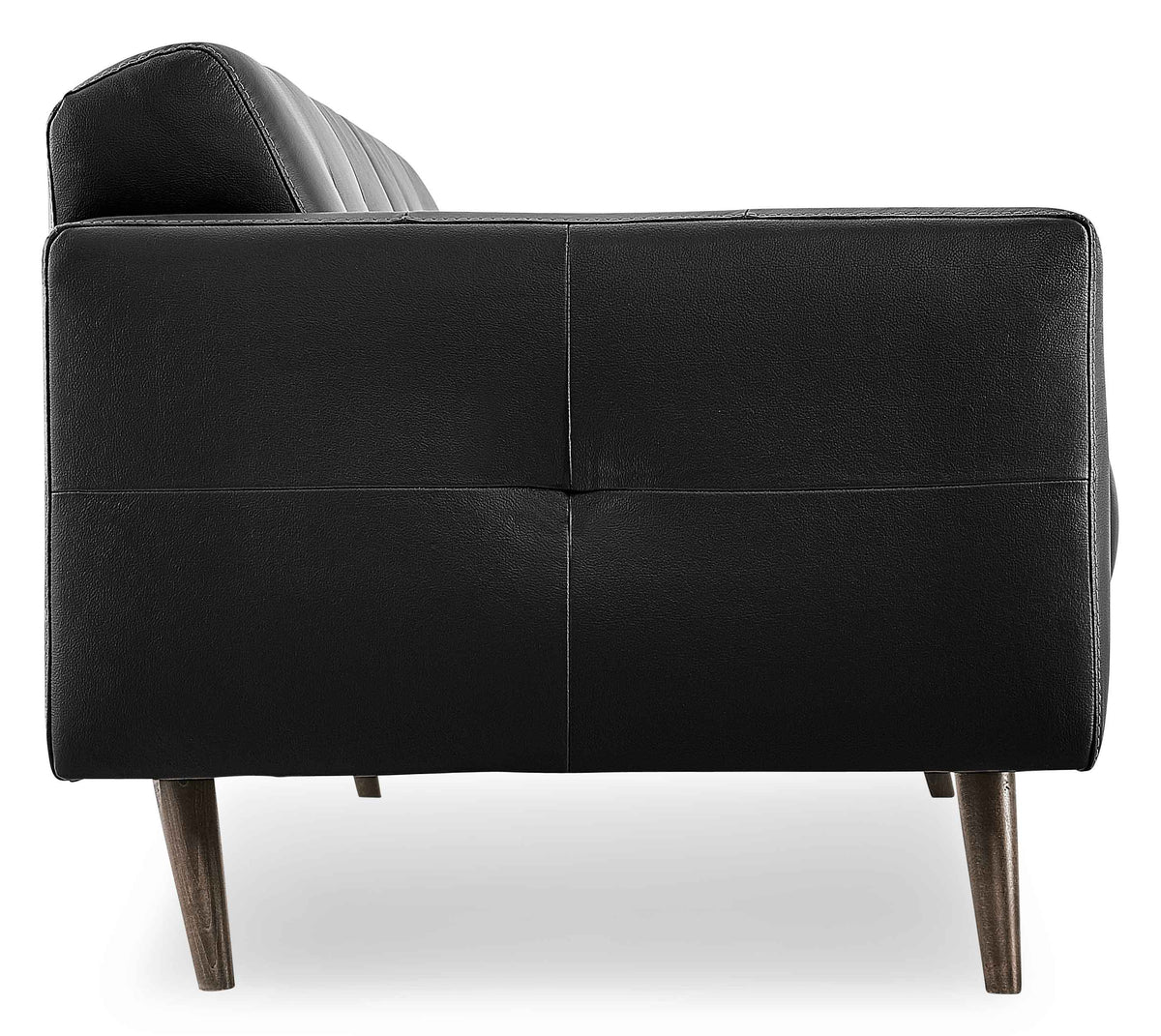 Giovanna Leather Sofa - Black