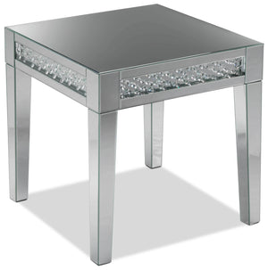 Aria Table de bout - verre miroir