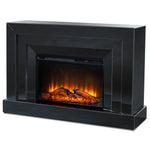 Mia Mirrored Fireplace - Smoked Grey