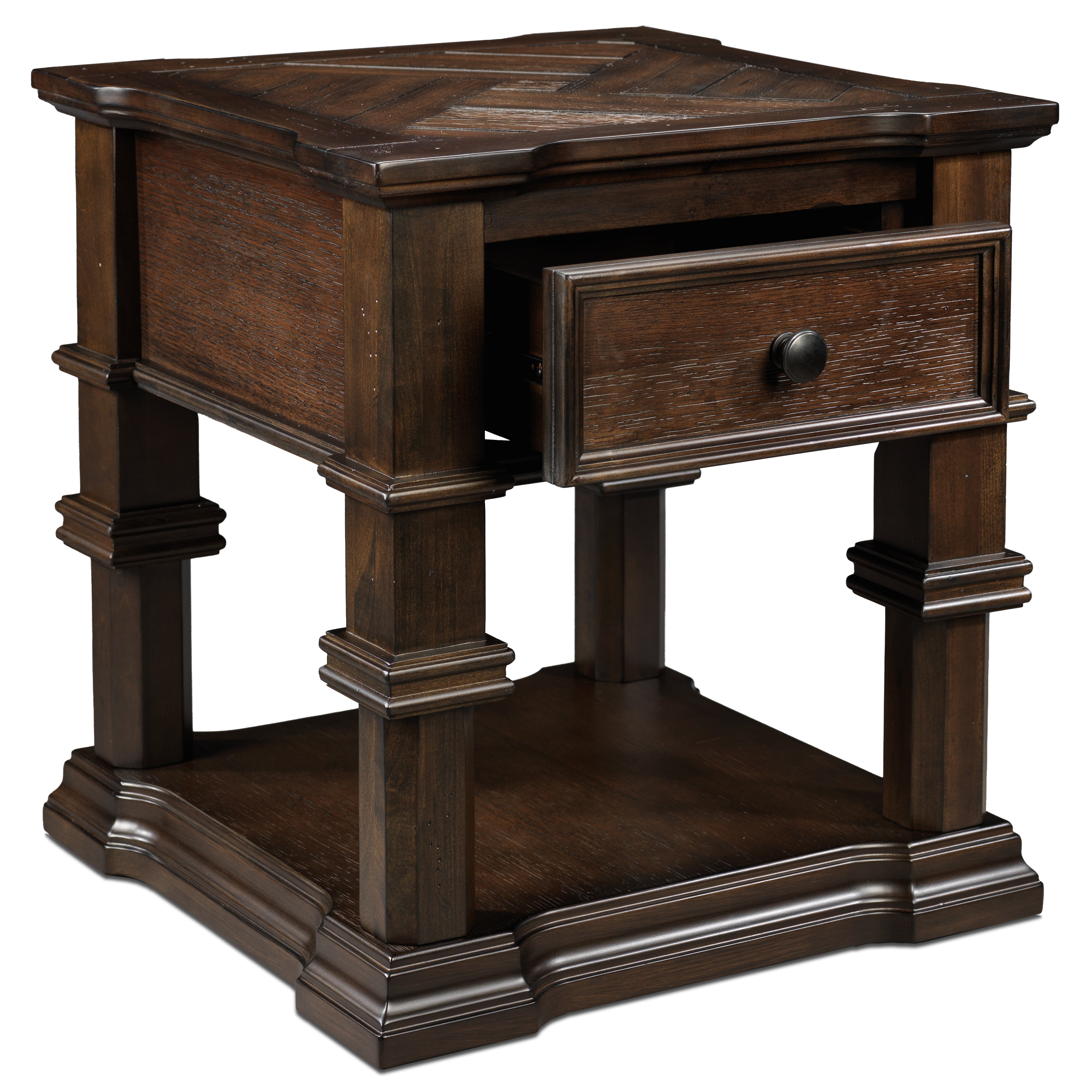 Roman 24" End Table - Walnut