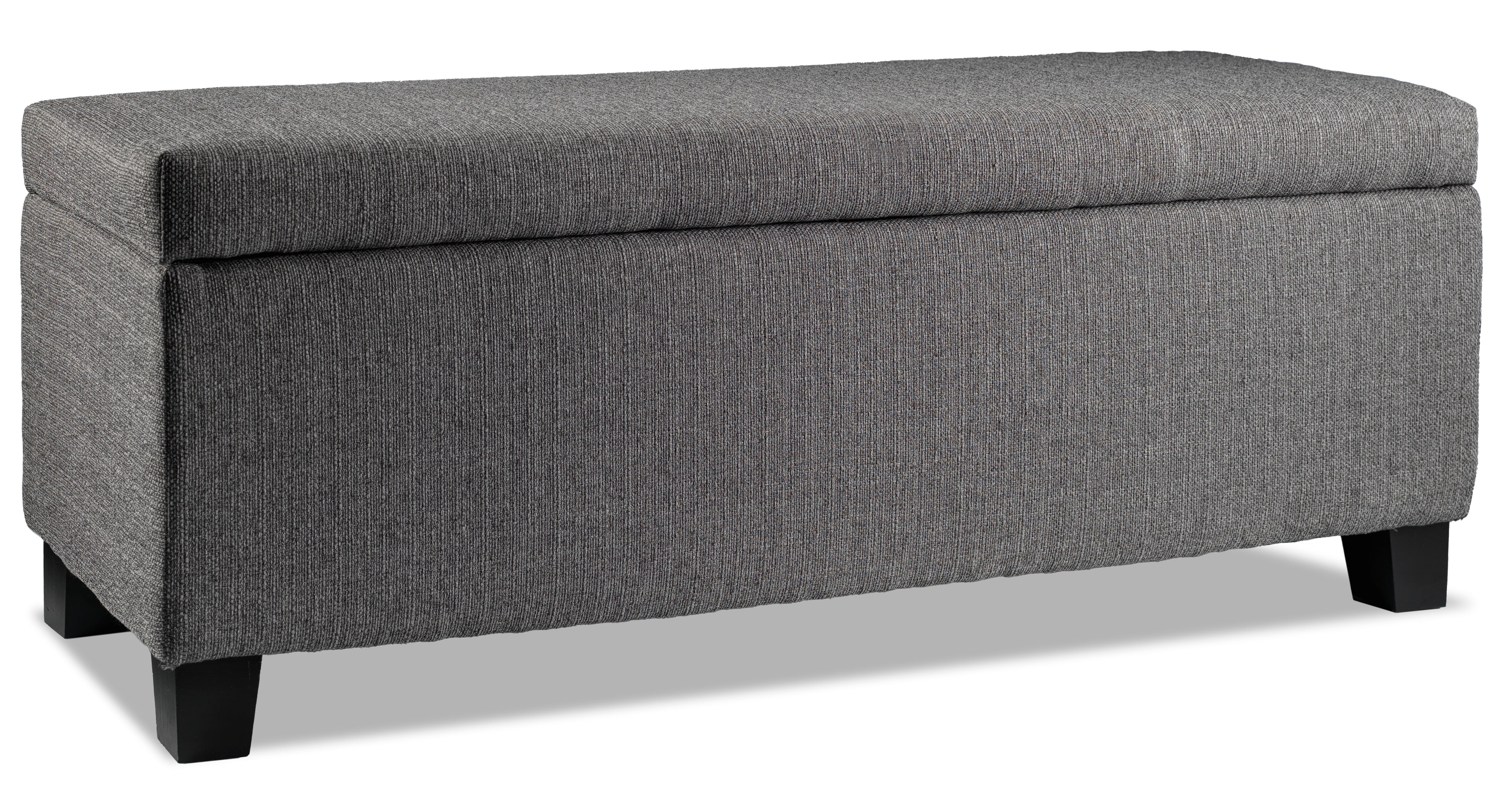 Amelio Ottoman - Dark Grey