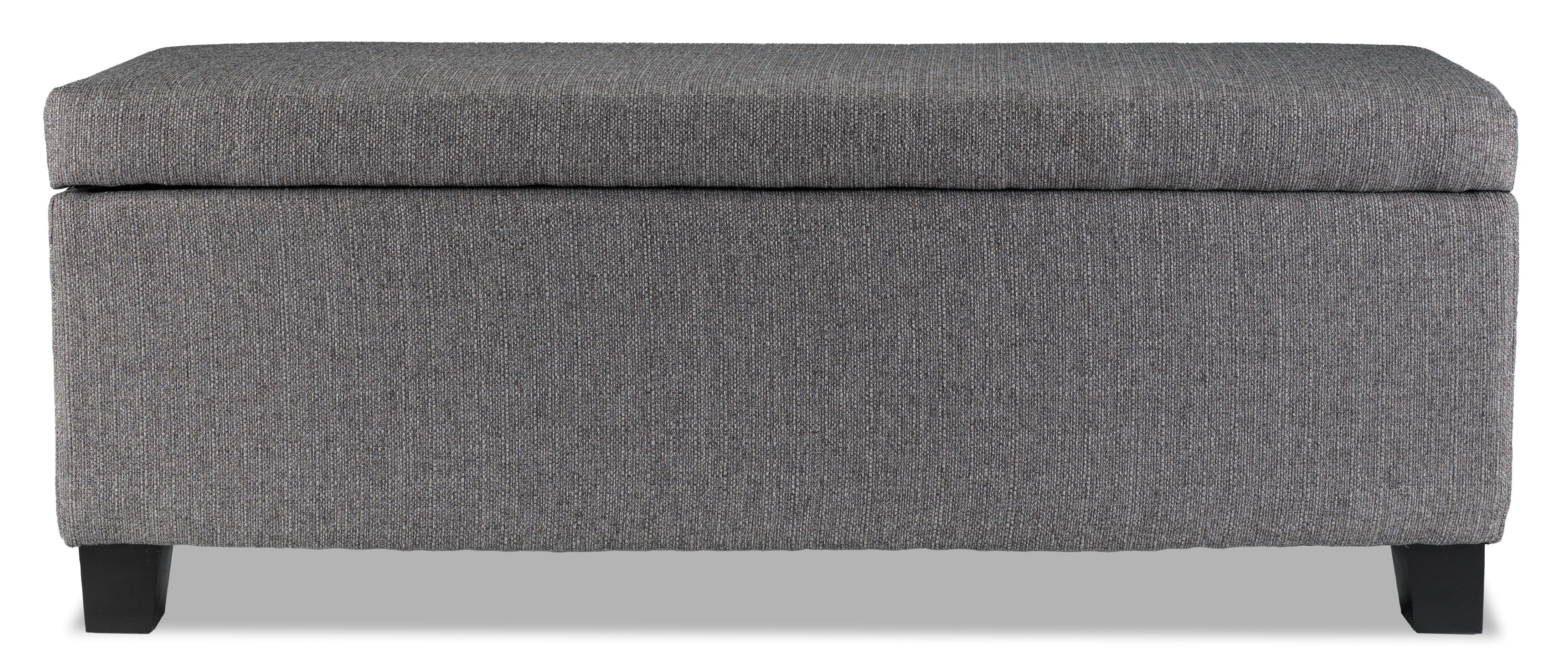 Amelio Ottoman - Dark Grey